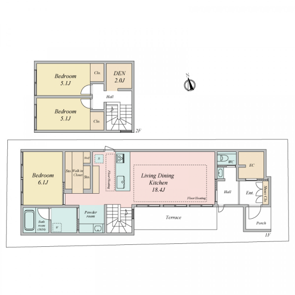 江戸川区東葛西５丁目 間取図
