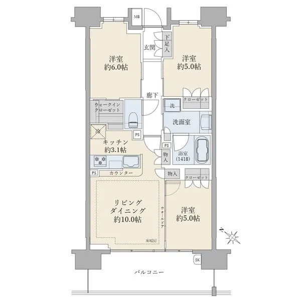 ザ・グランリバーフォート高砂 【間取】