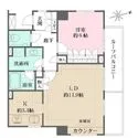パークハウス練馬高野台ヒルサイドプレイス 約11.9帖のゆとりあるLD