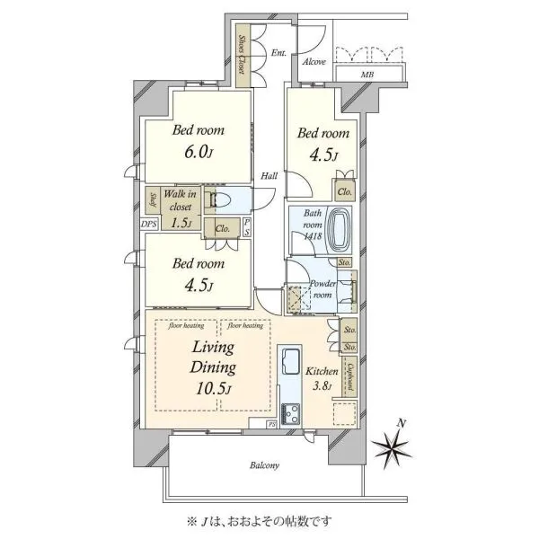 ジオ品川天王洲 間取図