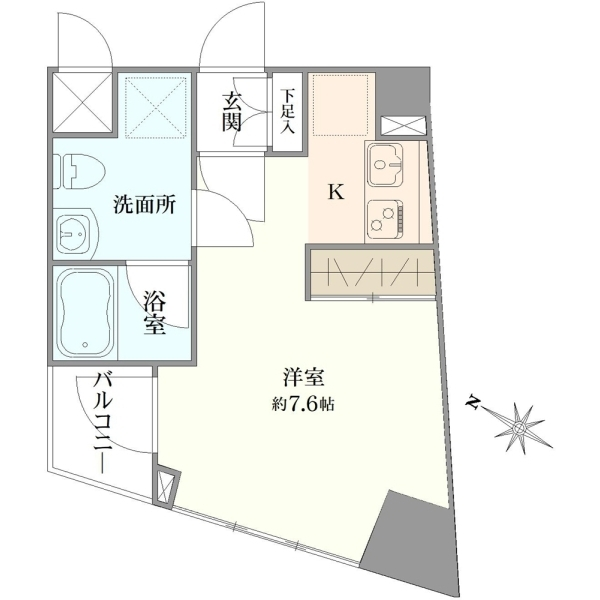 アデッソ戸越銀座 間取図