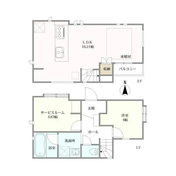 杉並区阿佐谷北５丁目 間取図