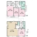 芦屋市涼風町 約24.6帖の広々としたLDK。浴室とは別に、1階にシャワー室がございます。各所に収納が豊富です。