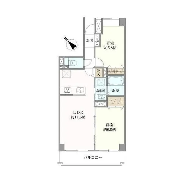 横浜クオーレ星川 間取図