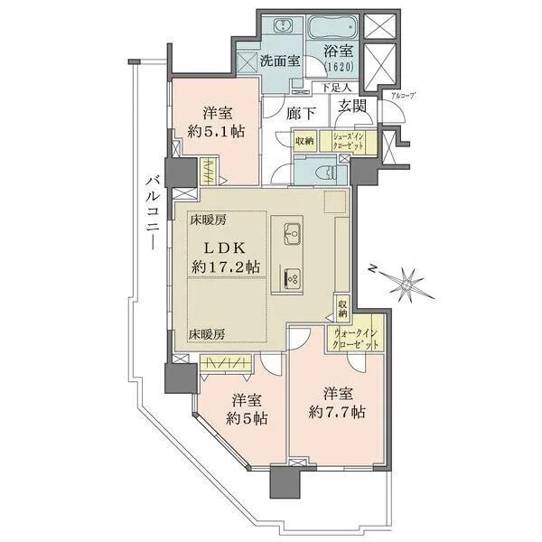ザ・ヨコハマタワーズ　タワーウエスト 間取図