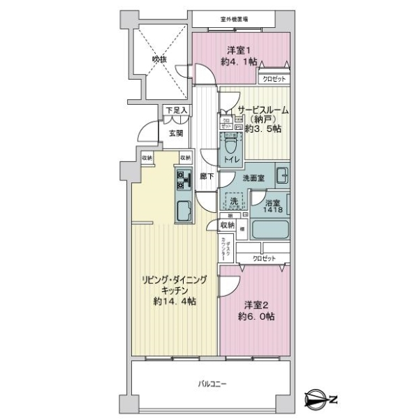 パークホームズ上板橋ヒルトップレジデンス 間取図