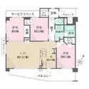 藤和シティホームズ金沢文庫ファインシティオ 間取図