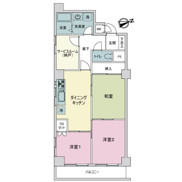 ファミネス大森 間取図