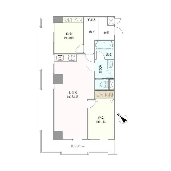 ドミール鶴見 間取図