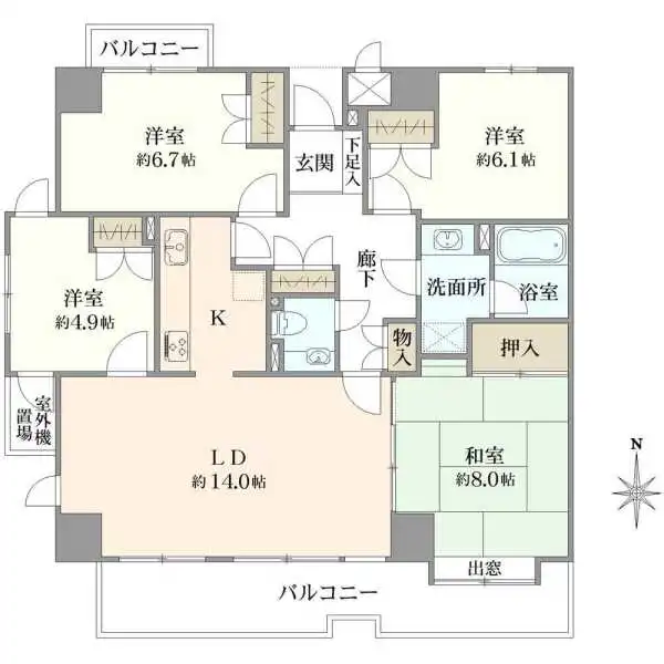 サンマンションドゥーシェ浦和常盤 間取図