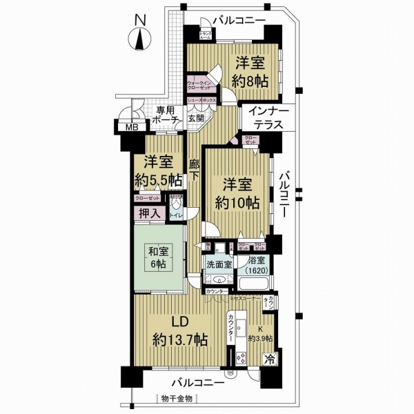 ビープレイス西棟 間取図