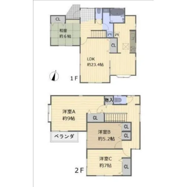川崎市宮前区有馬９丁目 間取図