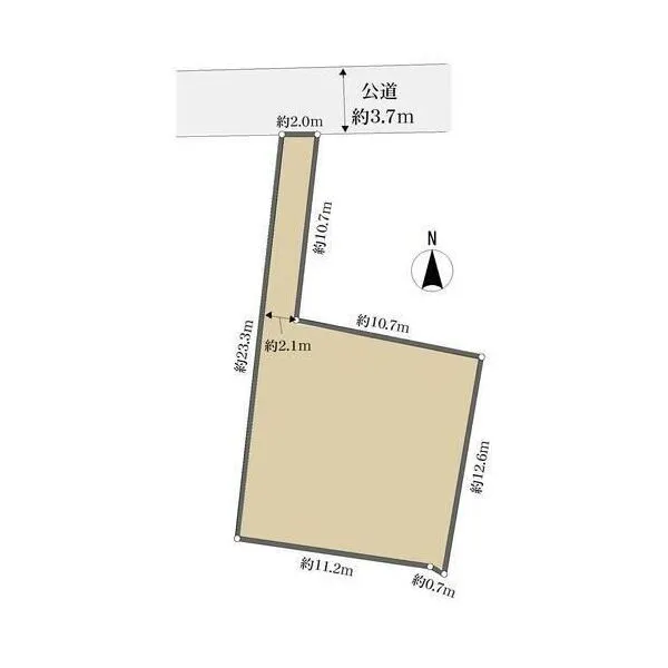 茅ヶ崎市東海岸南５丁目 区画図