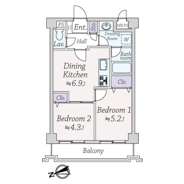 ライオンズガーデン蒲田 間取図