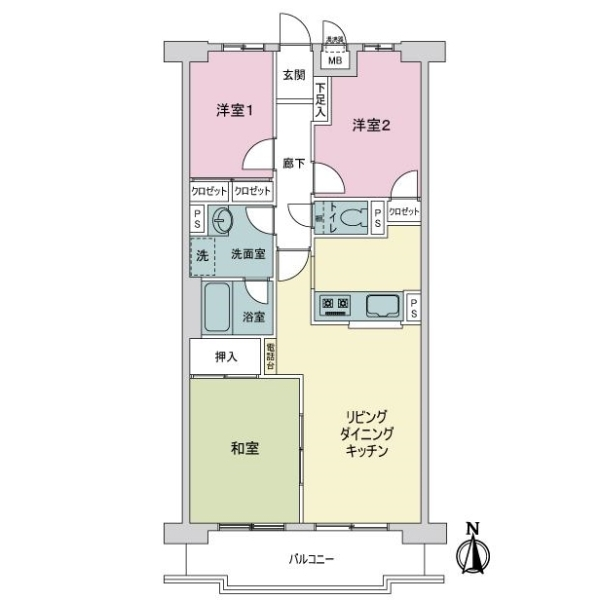 ライオンズマンション浦安 間取図
