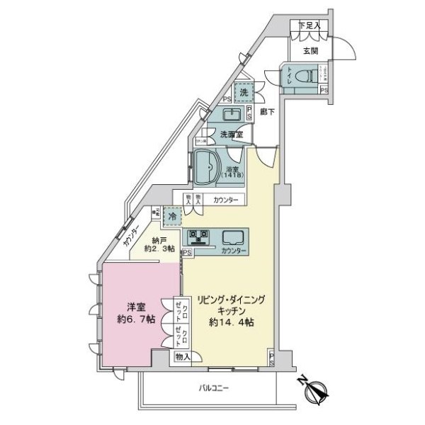 サンクタス文京大塚　アヴァンテラス 間取図