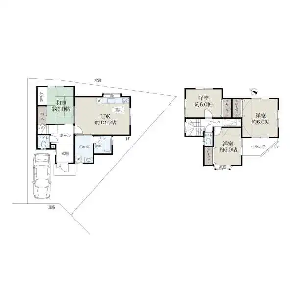 京都市伏見区醍醐切レ戸町 間取図