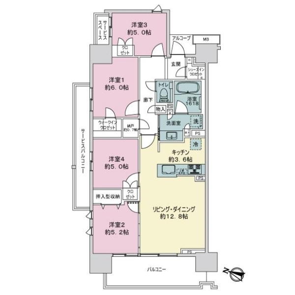 プラウドシティ志木本町 間取図