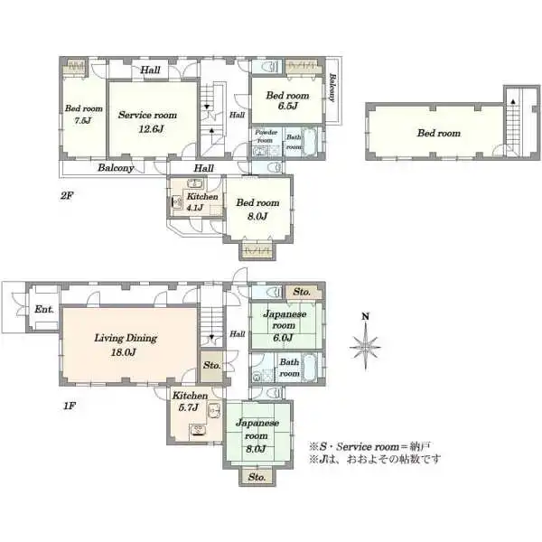 中野区上高田３丁目 間取図