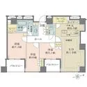クラッシィタワー新宿御苑 間取図