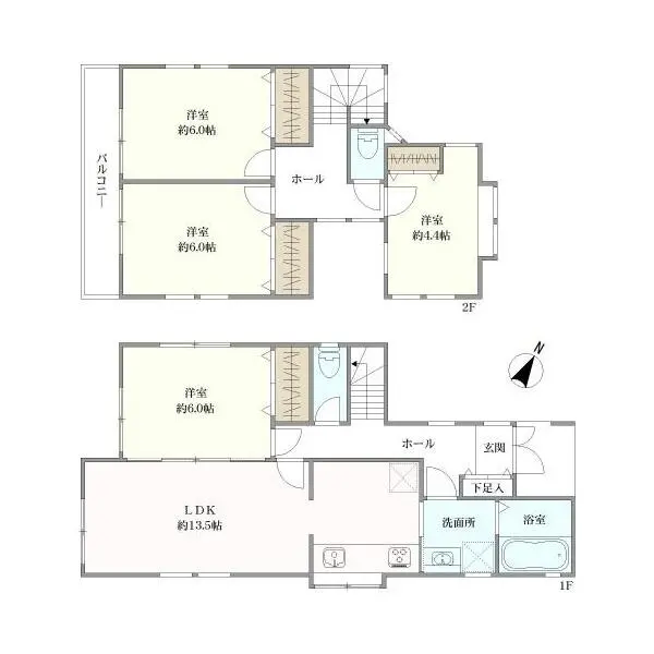 藤沢市遠藤 間取図