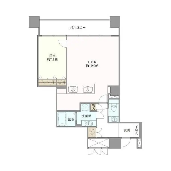 ＯＡＰレジデンスタワー東館 間取図
