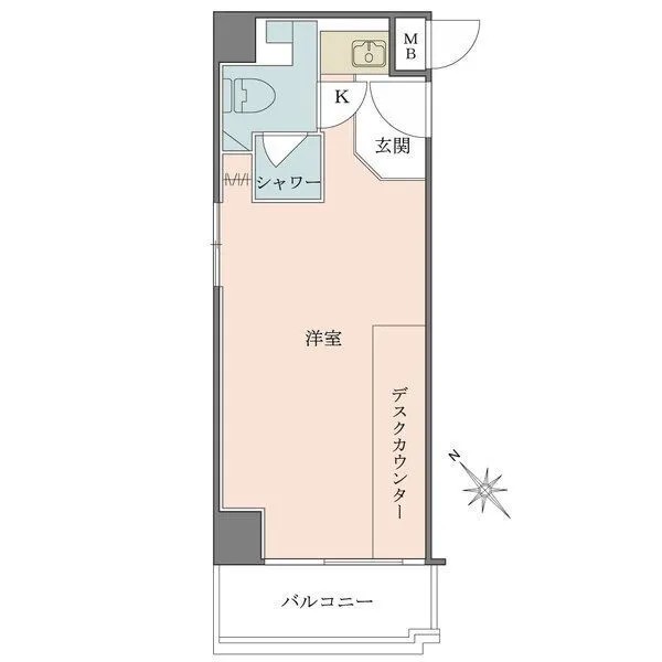 陽輪台西新宿 間取図