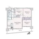 キングマンションエピシオン阿波座ウエストディオ 間取図