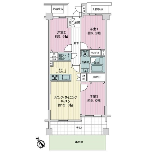 ライオンズガーデン尾山台 間取図