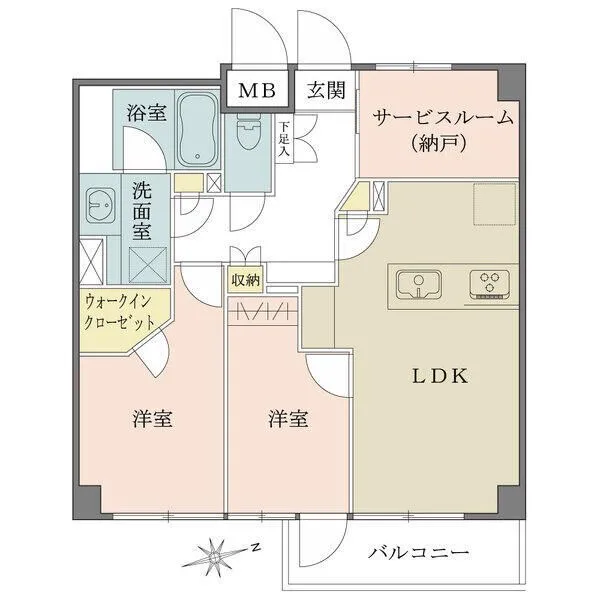 サンマンションアトレ飯田橋 間取図