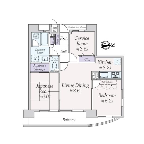 ライオンズマンション堂ヶ芝 間取図