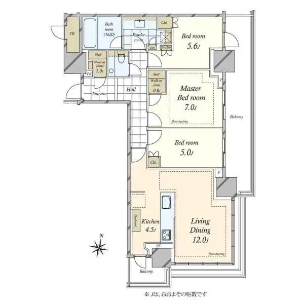 パークタワー西新宿 間取図