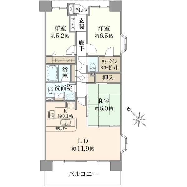 フェアロージュ柏中央 間取図