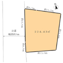町田市三輪町 区画図