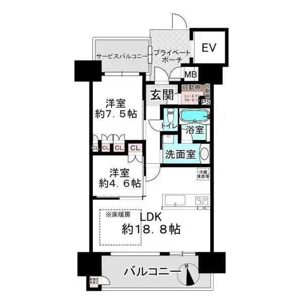 ブランシエラ天王寺真田山 間取図