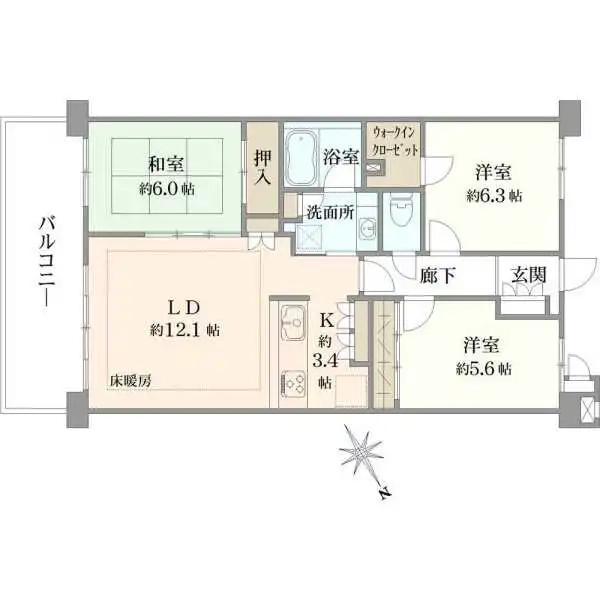 ミオカステーロ東船橋 間取図