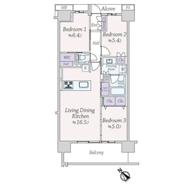 プラウドシティ小竹向原　グランドコート 間取図