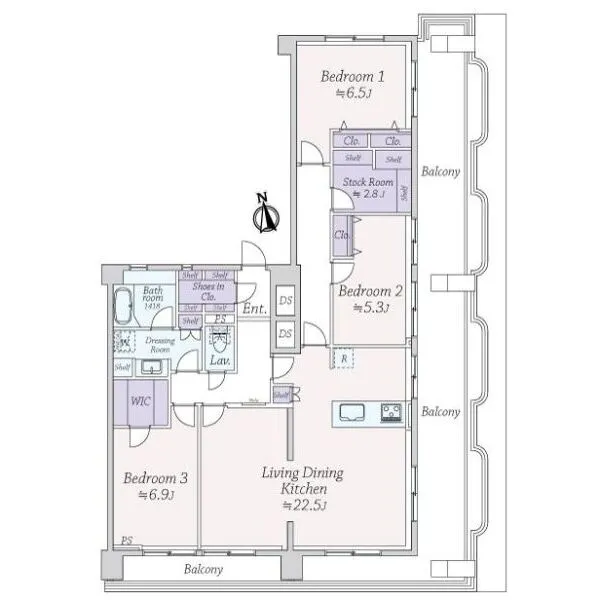 上町台ハイツ 間取図