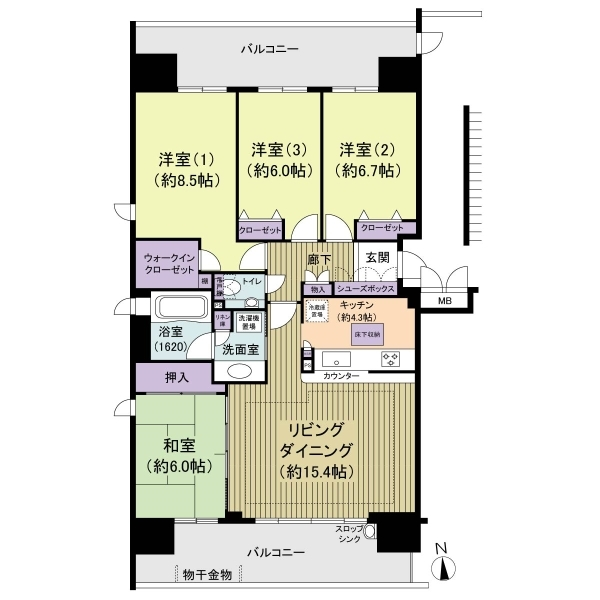ルネ・アクシアム 間取図