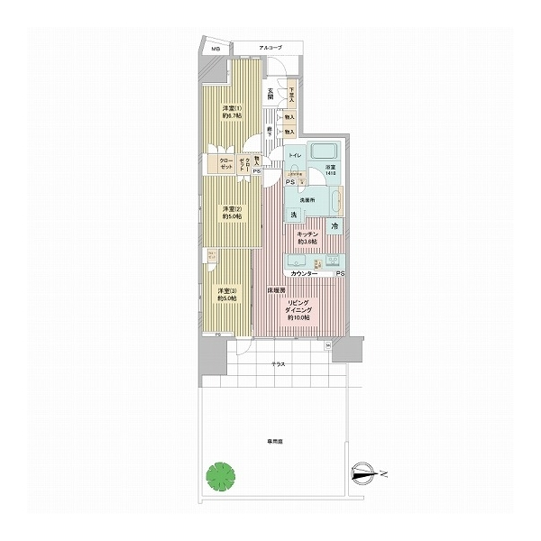 クレヴィア住吉 間取図