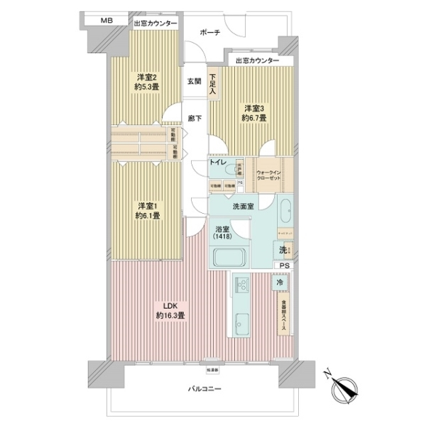 東京サーハウスガーデンポート 間取図