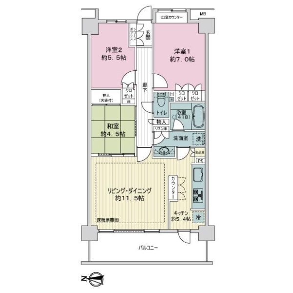 東京マスタープレイス 間取図
