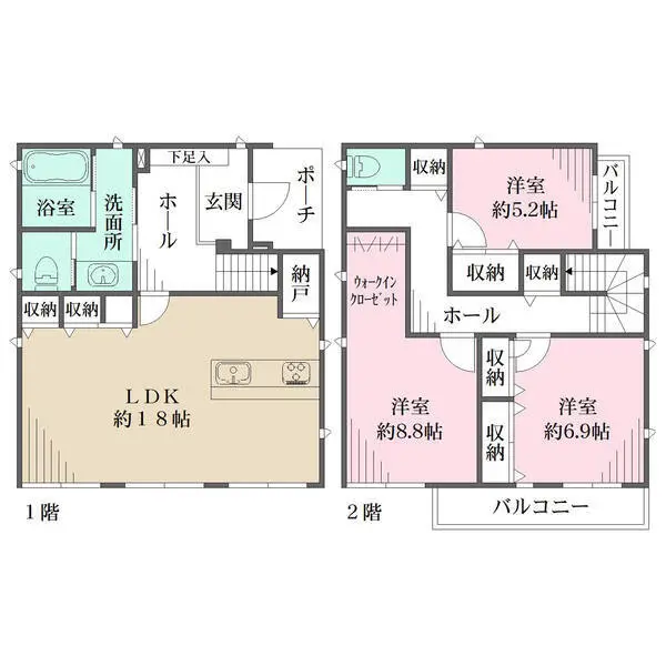 名古屋市中村区横井１丁目 間取図