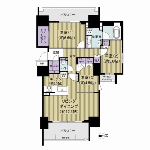ルネ南砂町リバーフィール 間取図
