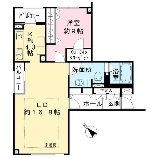 ラ・アトレ恵比寿グランガーデン 間取図