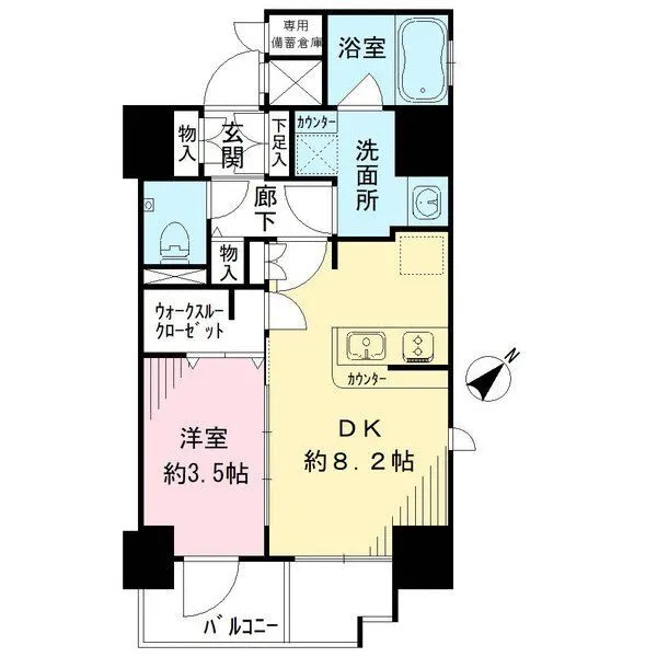 エステムコート神戸元町通ＩＩ　ＴＨＥ　ＳＡＬＯＮ 間取図