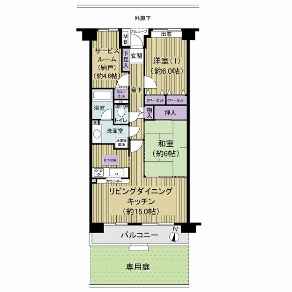 アーバニーハイツ市川東 間取図