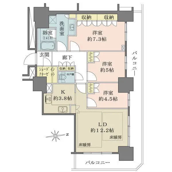 ルネッサなんばタワー 間取図