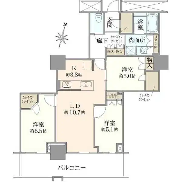 プラウドタワー金町 間取図