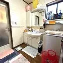 京都市伏見区向島立河原町 洗面所も広く、収納も豊富です